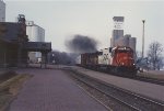 Manifest cruises east past the station